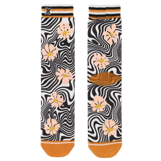 Xpooos Sock Retro Flowers