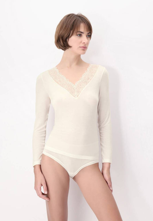 Oroblu Perfect Line Cashmere Lace t-shirt lange mouw